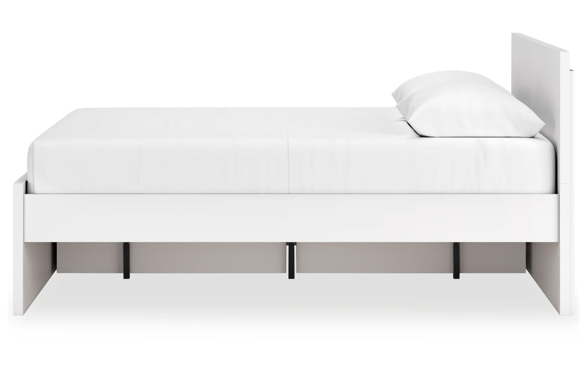 Onita Queen Panel Platform Bed with 1 Side Storage