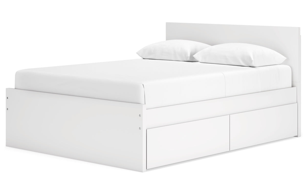 Onita Queen Panel Platform Bed with 2 Side Storage