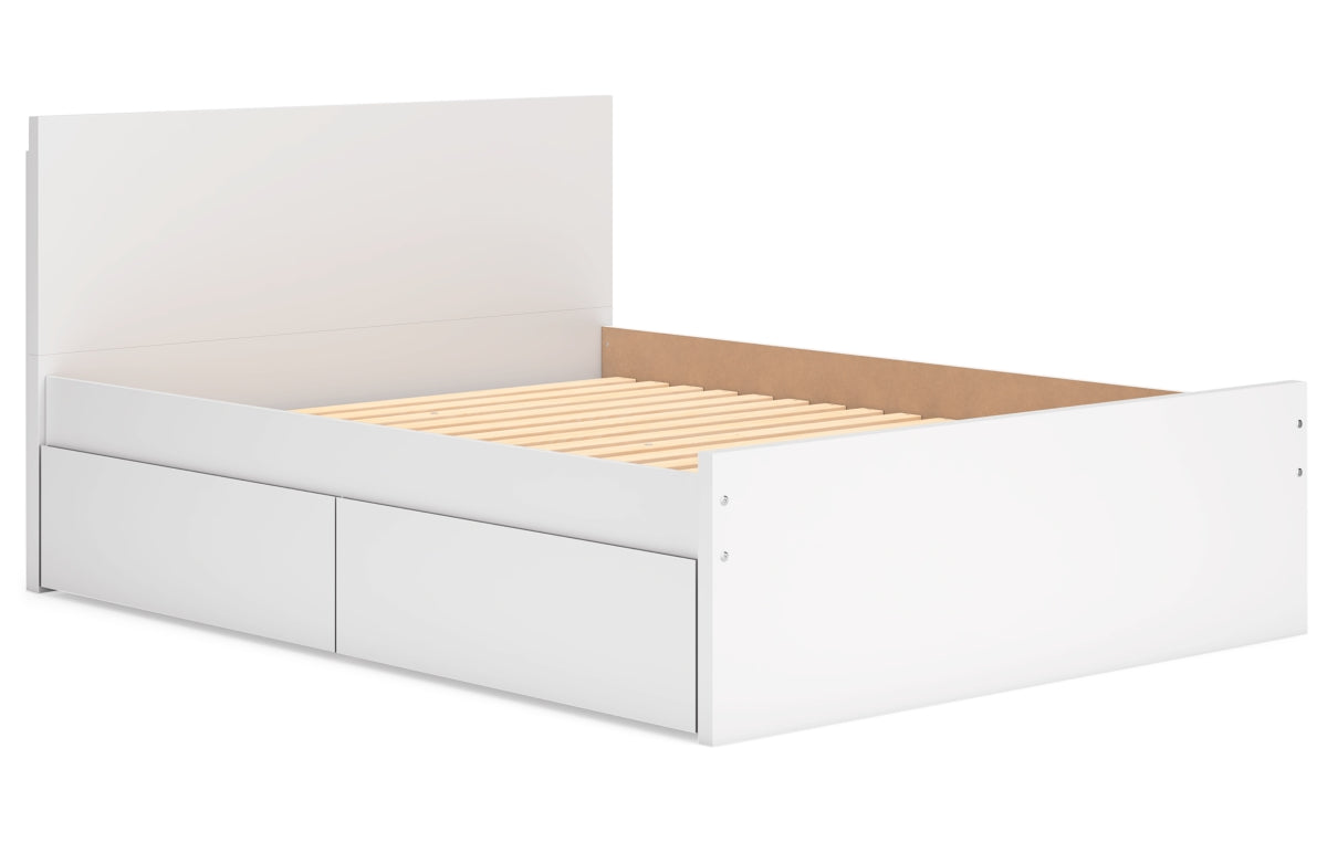 Onita Queen Panel Platform Bed with 2 Side Storage