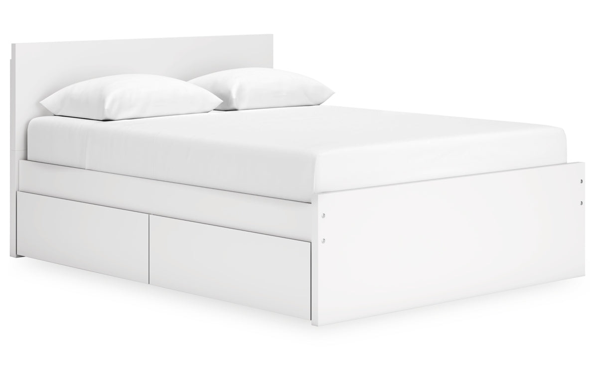 Onita Queen Panel Platform Bed with 2 Side Storage