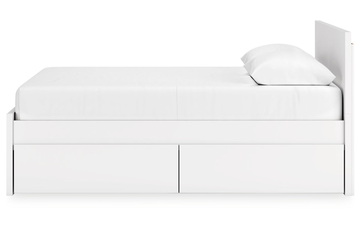 Onita Queen Panel Platform Bed with 2 Side Storage