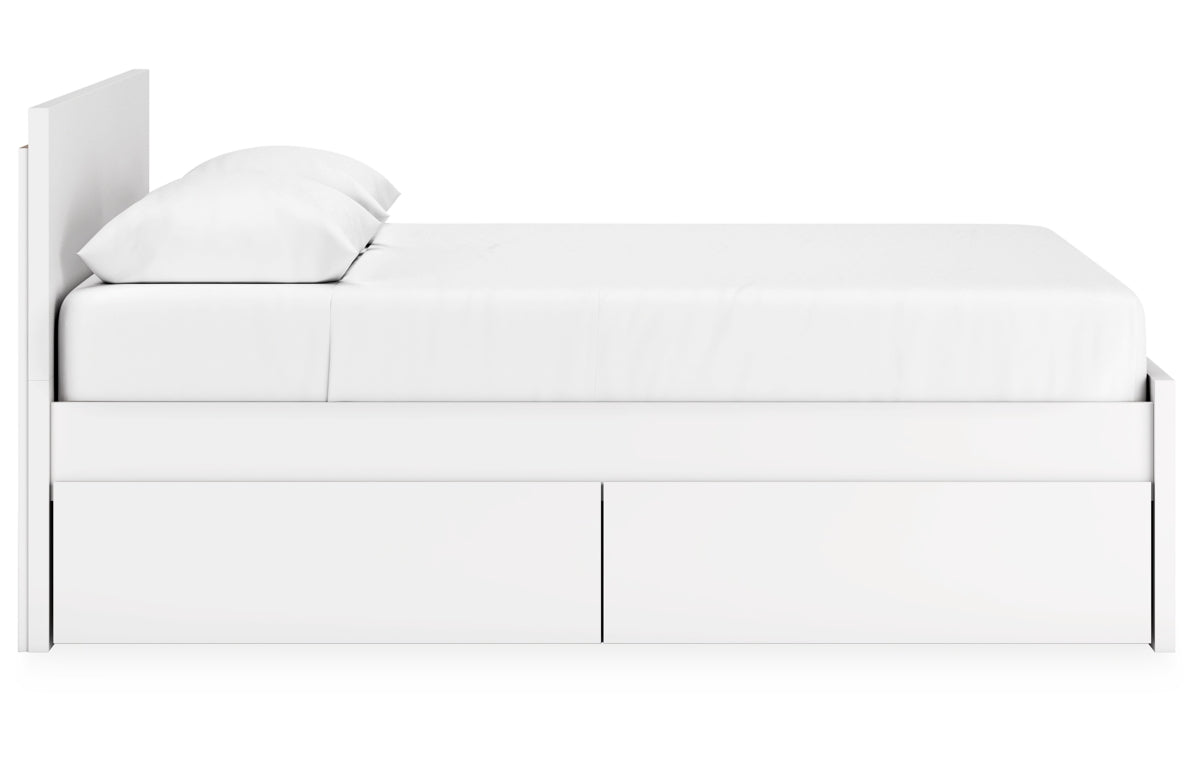 Onita Queen Panel Platform Bed with 2 Side Storage