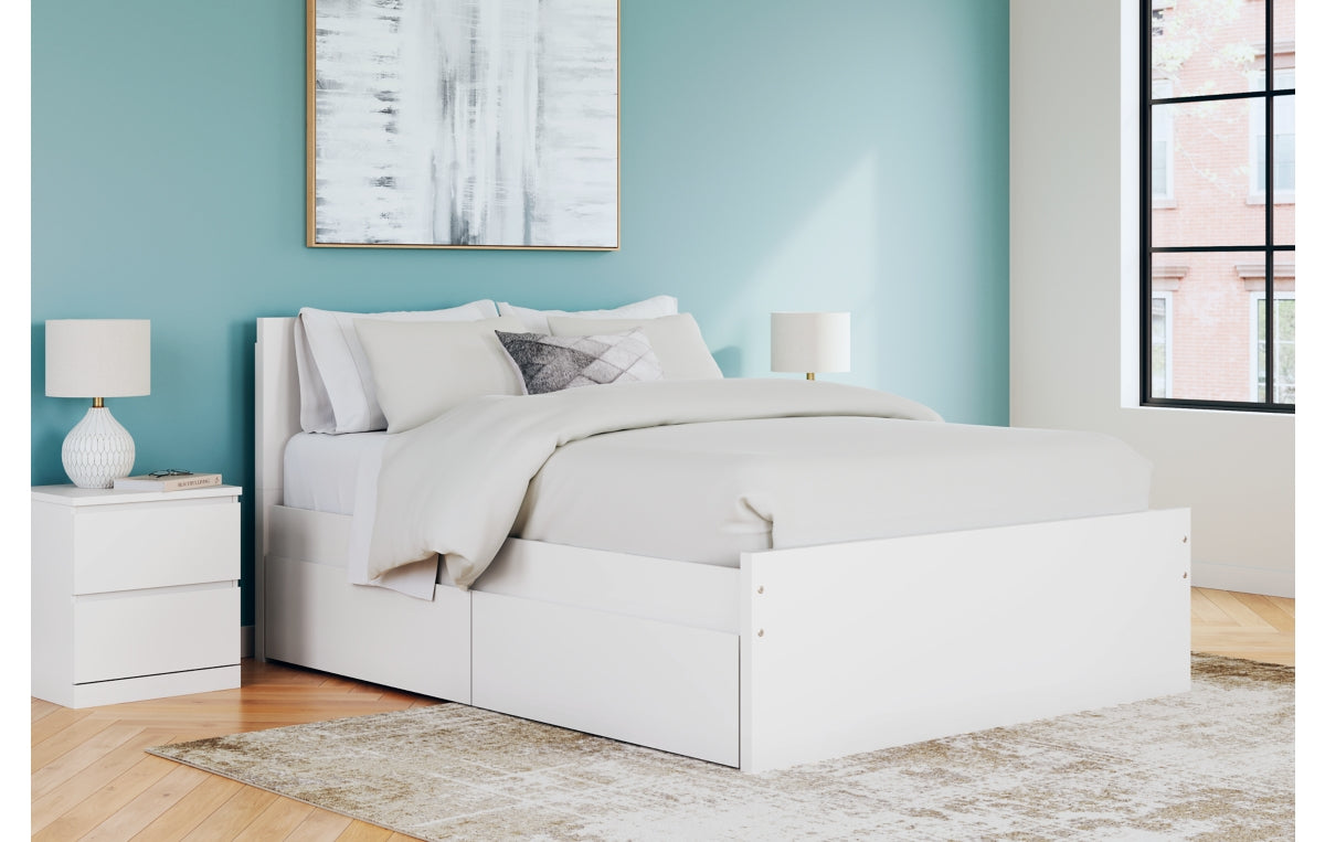 Onita Queen Panel Platform Bed with 2 Side Storage