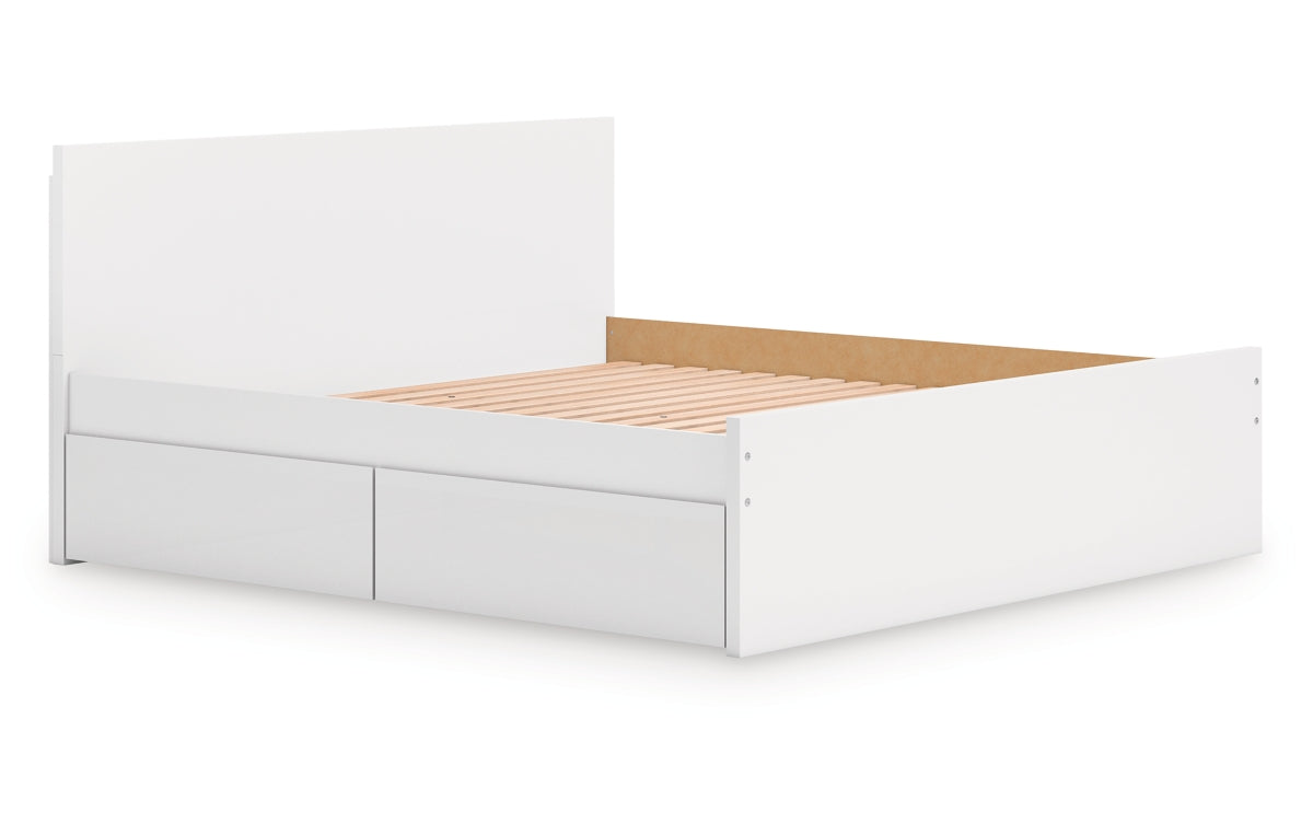 Onita King Panel Platform Bed with Storage