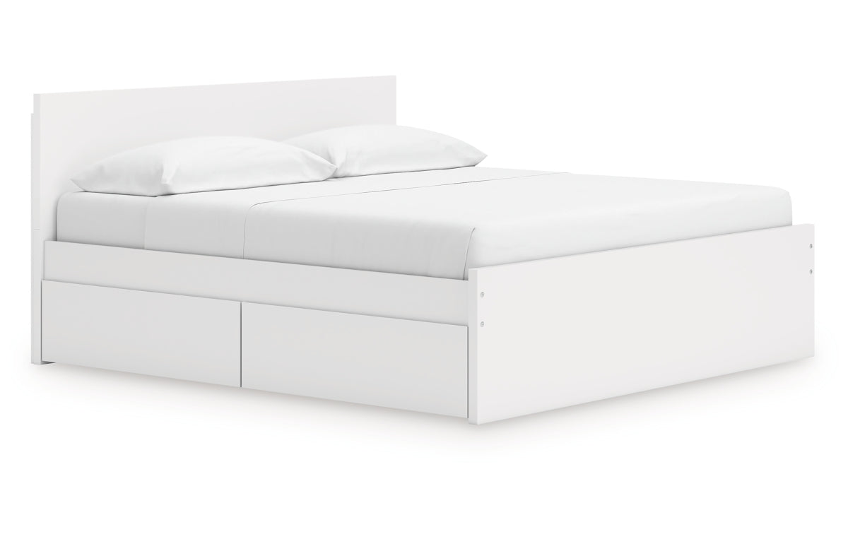 Onita King Panel Platform Bed with Storage