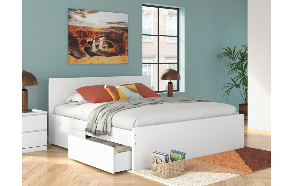 Onita King Panel Platform Bed with Storage