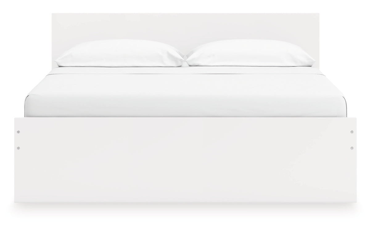 Onita King Panel Platform Bed with 2 Side Storage