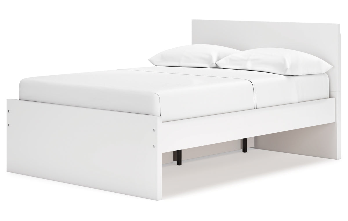 Onita Full Panel Platform Bed with 1 Side Storage