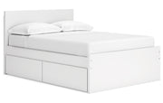 Onita Full Panel Platform Bed with 1 Side Storage