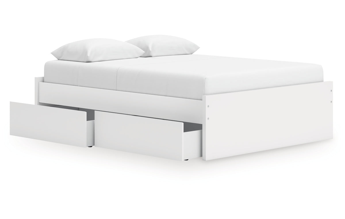 Onita Queen Platform Bed with 1 Side Storage