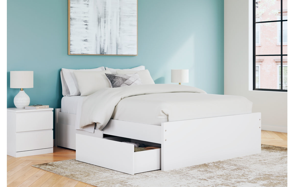Onita Queen Platform Bed with 1 Side Storage