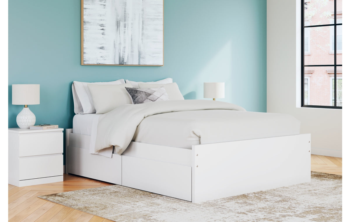 Onita Queen Platform Bed with 2 Side Storage