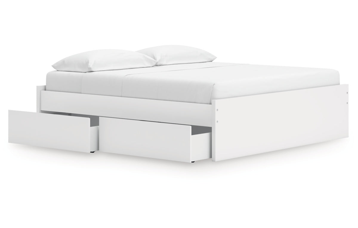 Onita King Platform Bed with 1 Side Storage