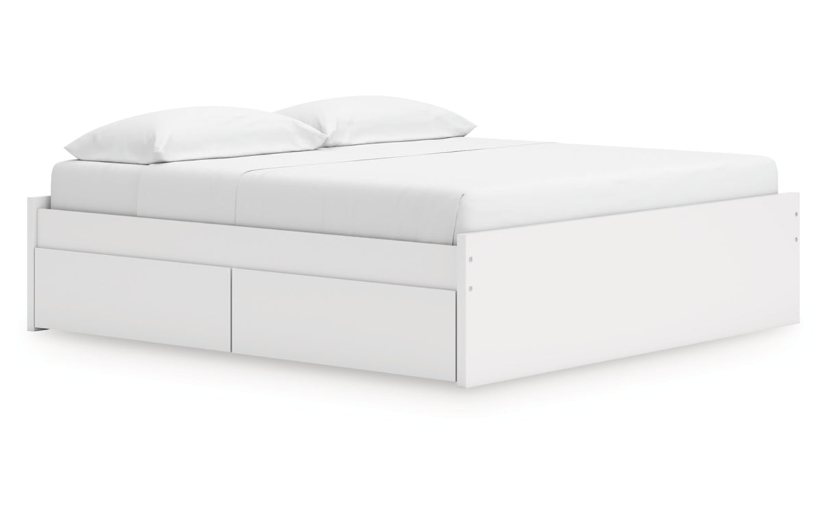 Onita King Platform Bed with 1 Side Storage
