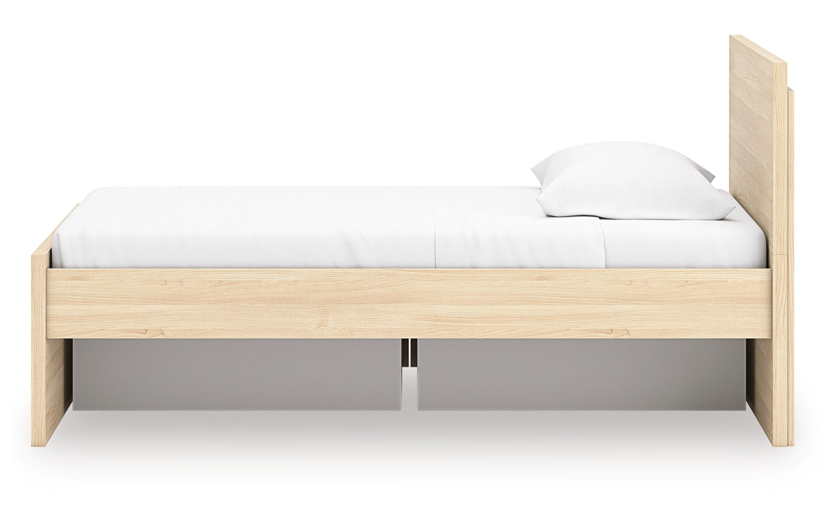Onita Twin Panel Platform Bed with 1 Side Storage