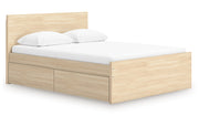Onita Queen Panel Platform Bed with 1 Side Storage