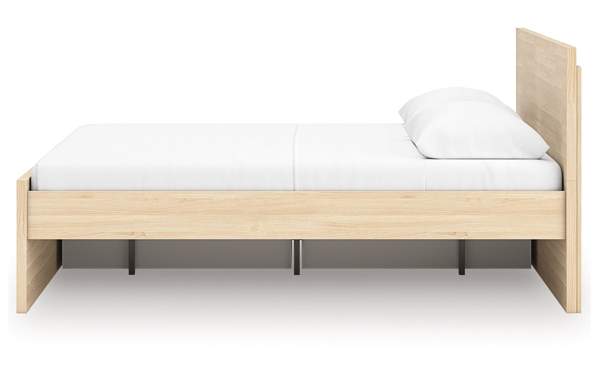Onita Queen Panel Platform Bed with 1 Side Storage