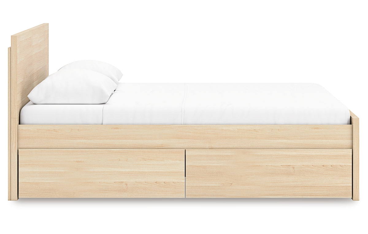 Onita Queen Panel Platform Bed with 1 Side Storage