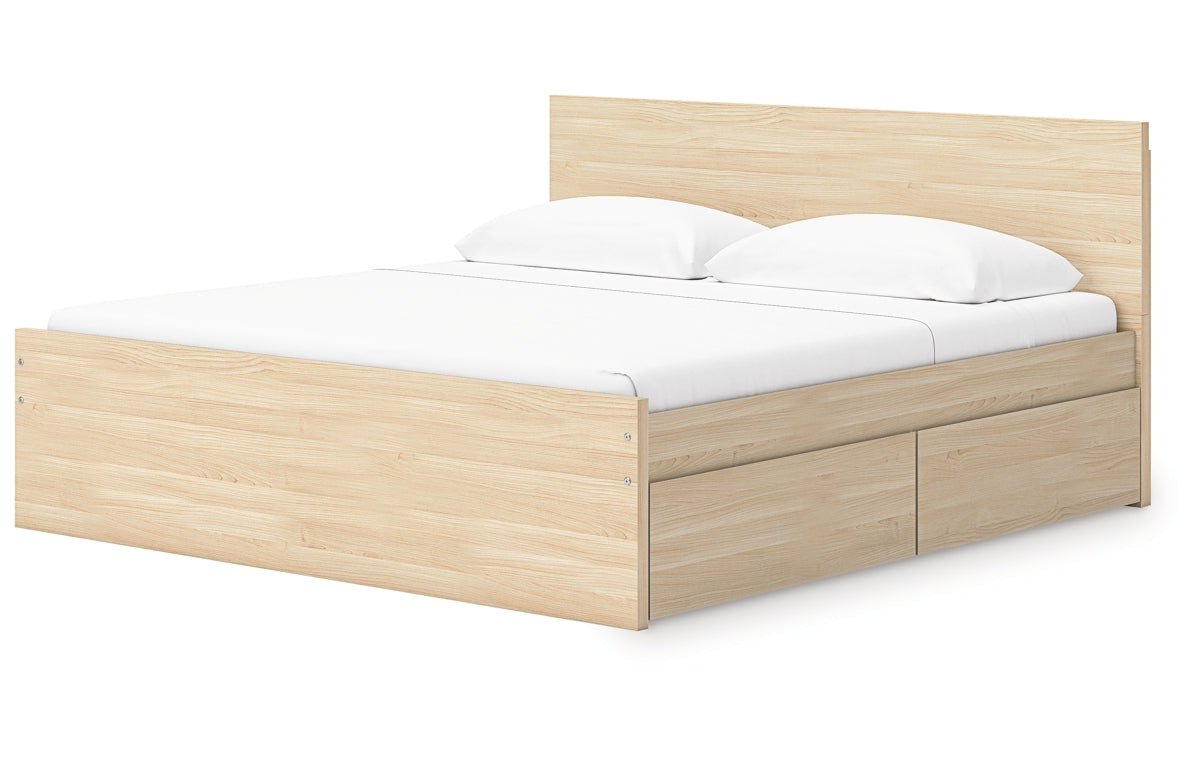 Onita Queen Panel Platform Bed with 2 Side Storage