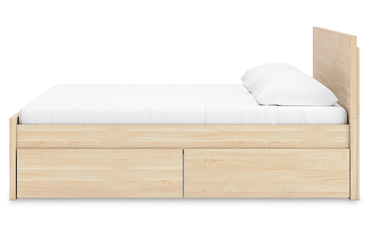 Onita Queen Panel Platform Bed with 2 Side Storage