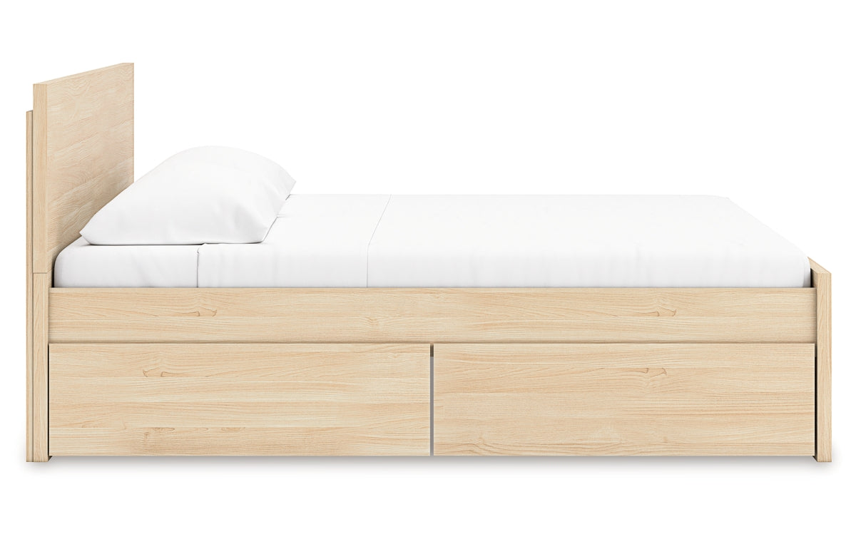 Onita Queen Panel Platform Bed with 2 Side Storage