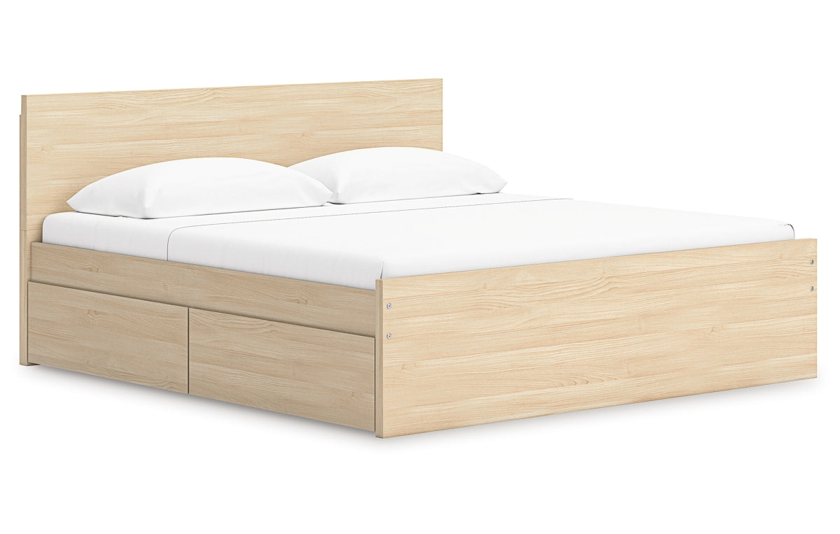 Onita King Panel Platform Bed with Storage