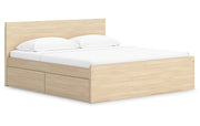 Onita King Panel Platform Bed with Storage