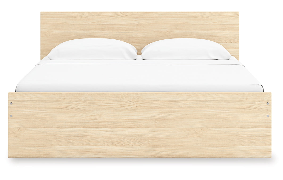 Onita King Panel Platform Bed with 1 Side Storage