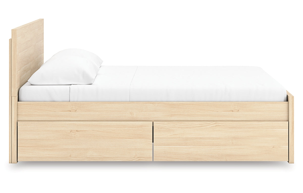 Onita King Panel Platform Bed with Storage