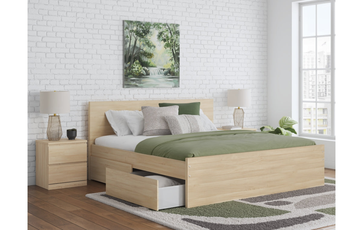 Onita King Panel Platform Bed with Storage