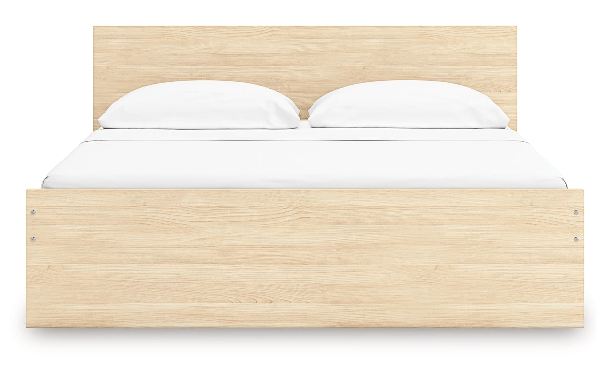 Onita King Panel Platform Bed with 2 Side Storage