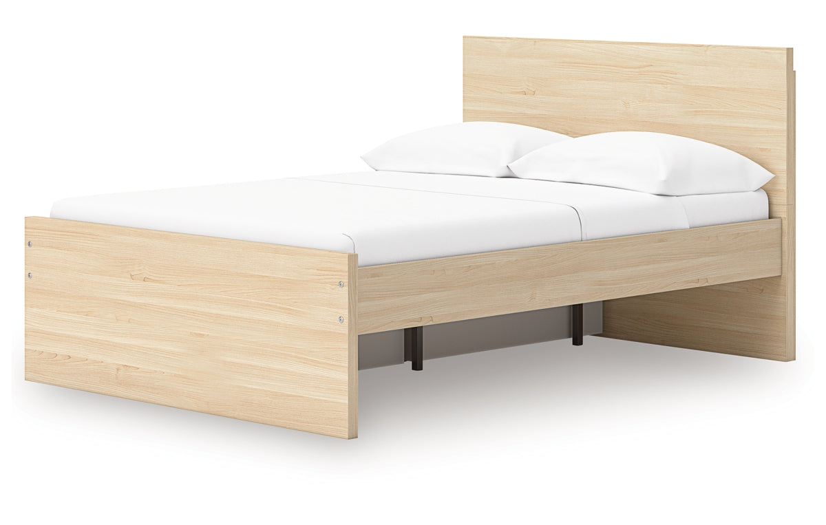 Onita Full Panel Platform Bed with 1 Side Storage