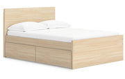 Onita Full Panel Platform Bed with 1 Side Storage
