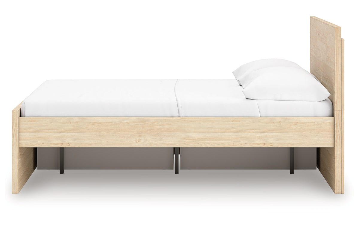Onita Full Panel Platform Bed with 1 Side Storage