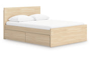 Onita Full Panel Platform Bed with 2 Side Storage