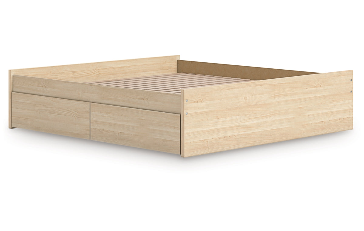 Onita King Platform Bed with 1 Side Storage