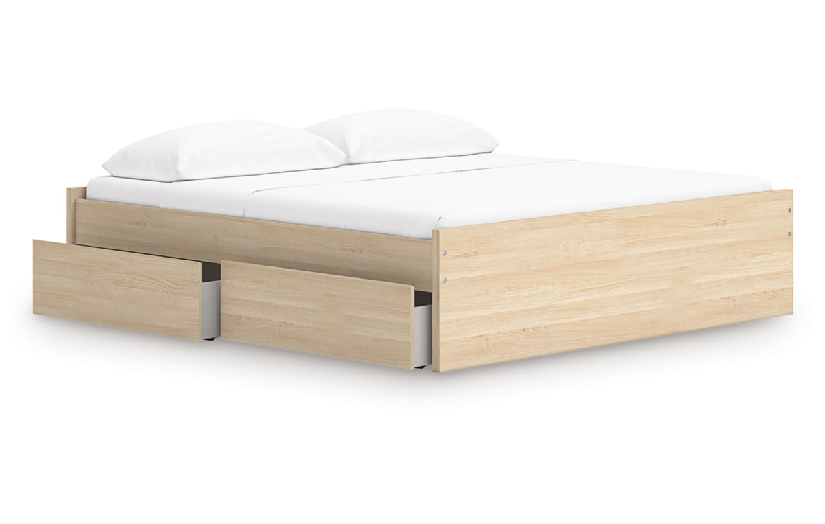 Onita King Platform Bed with 1 Side Storage