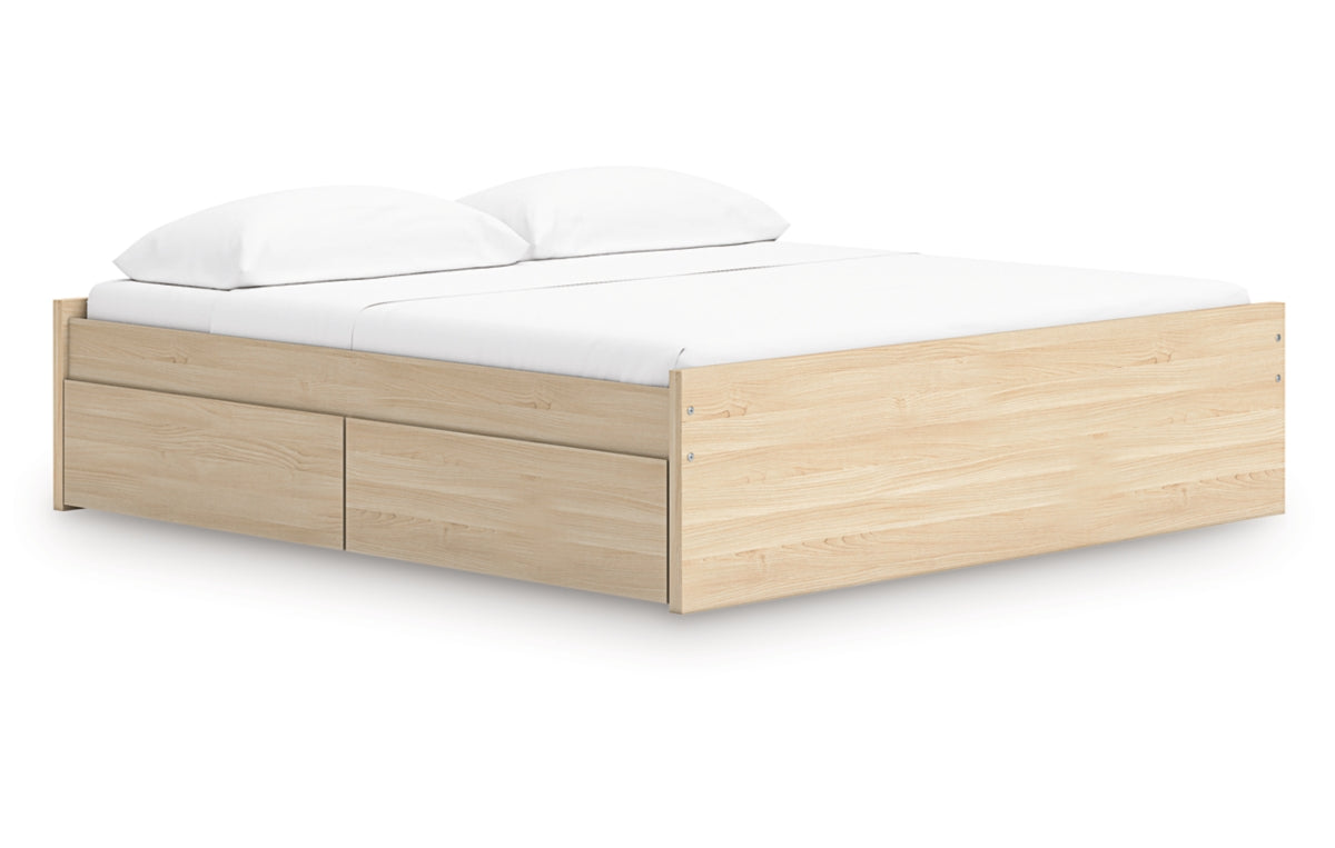 Onita King Platform Bed with 1 Side Storage
