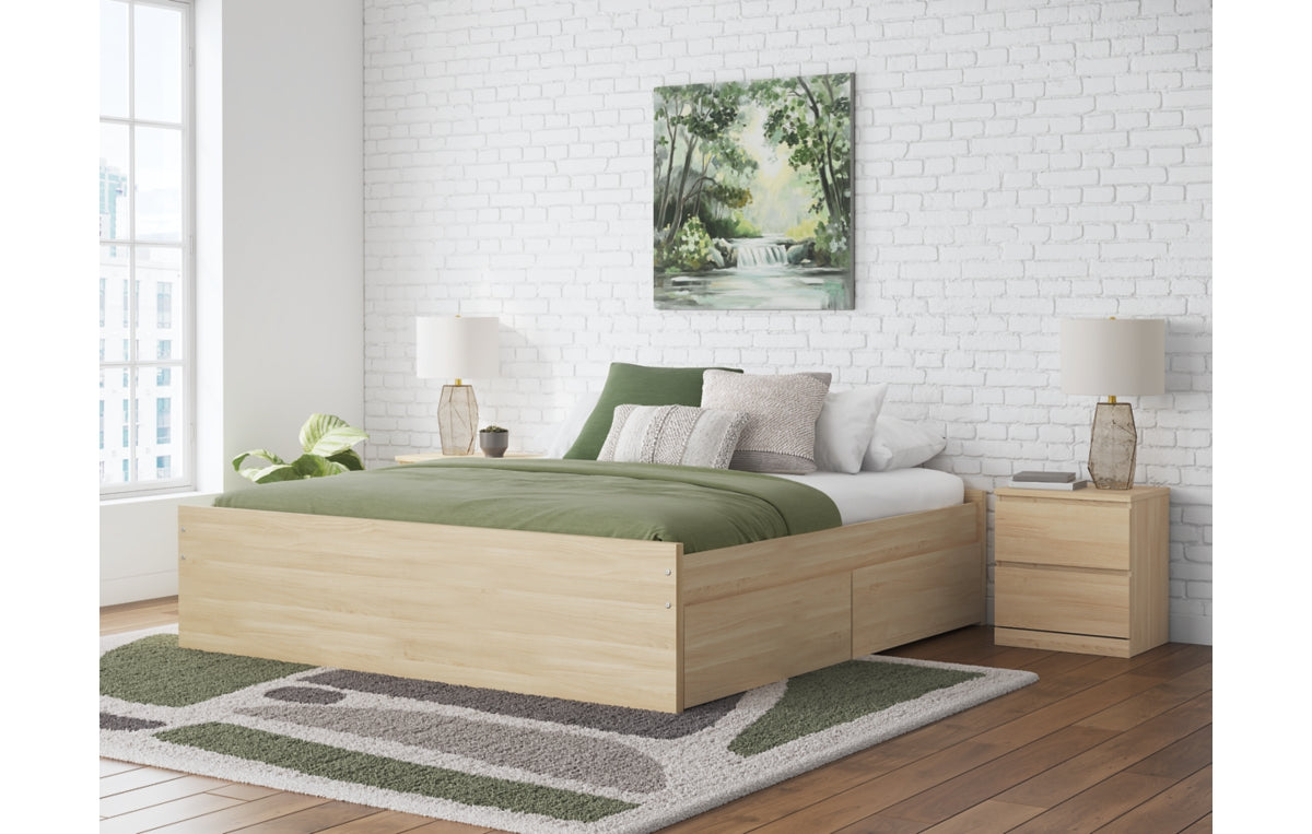 Onita King Platform Bed with 2 Side Storage