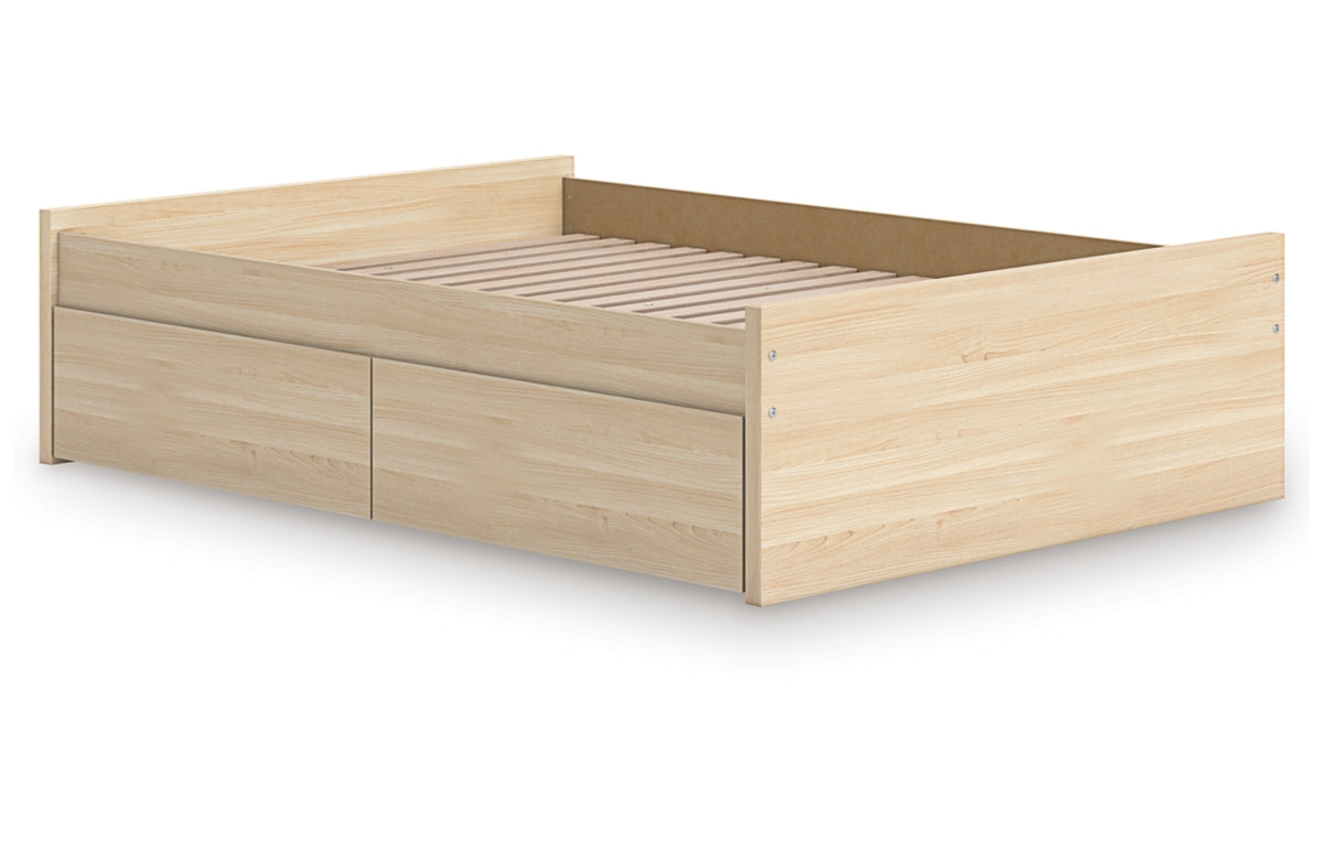Onita Full Platform Bed with 1 Side Storage