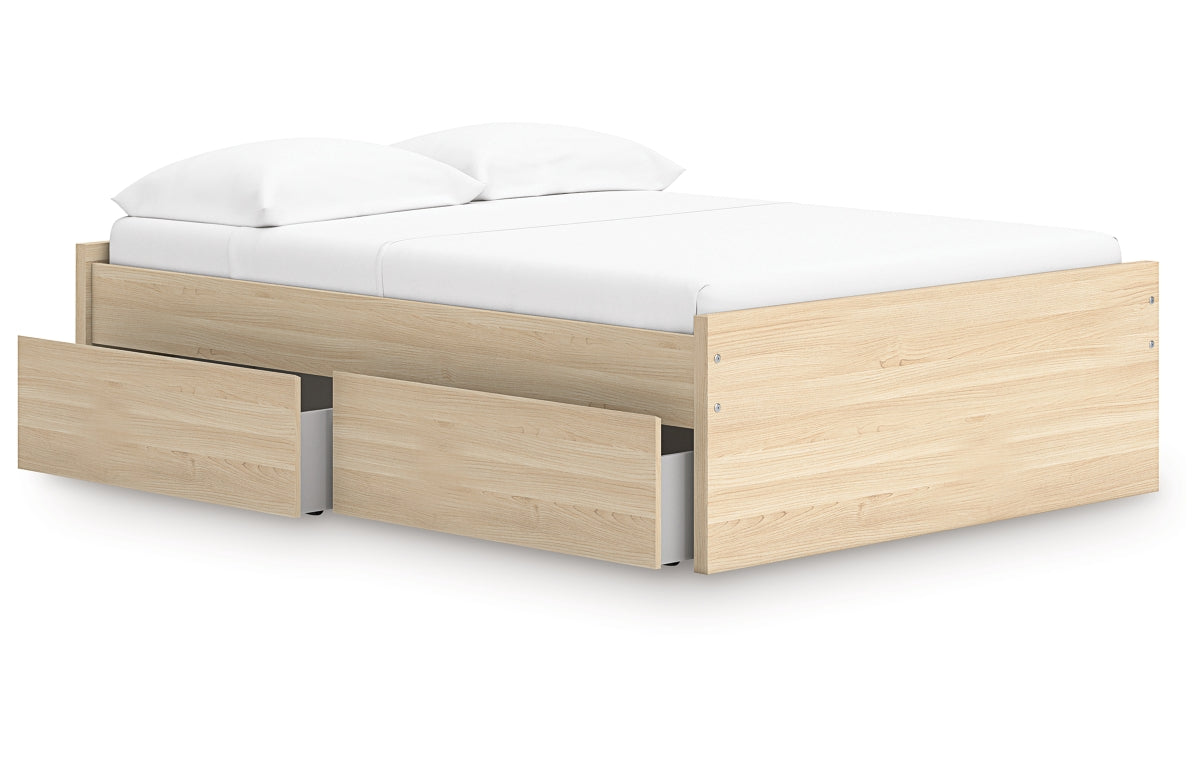 Onita Full Platform Bed with 1 Side Storage