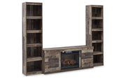 Derekson 3-Piece Entertainment Center with Electric Fireplace