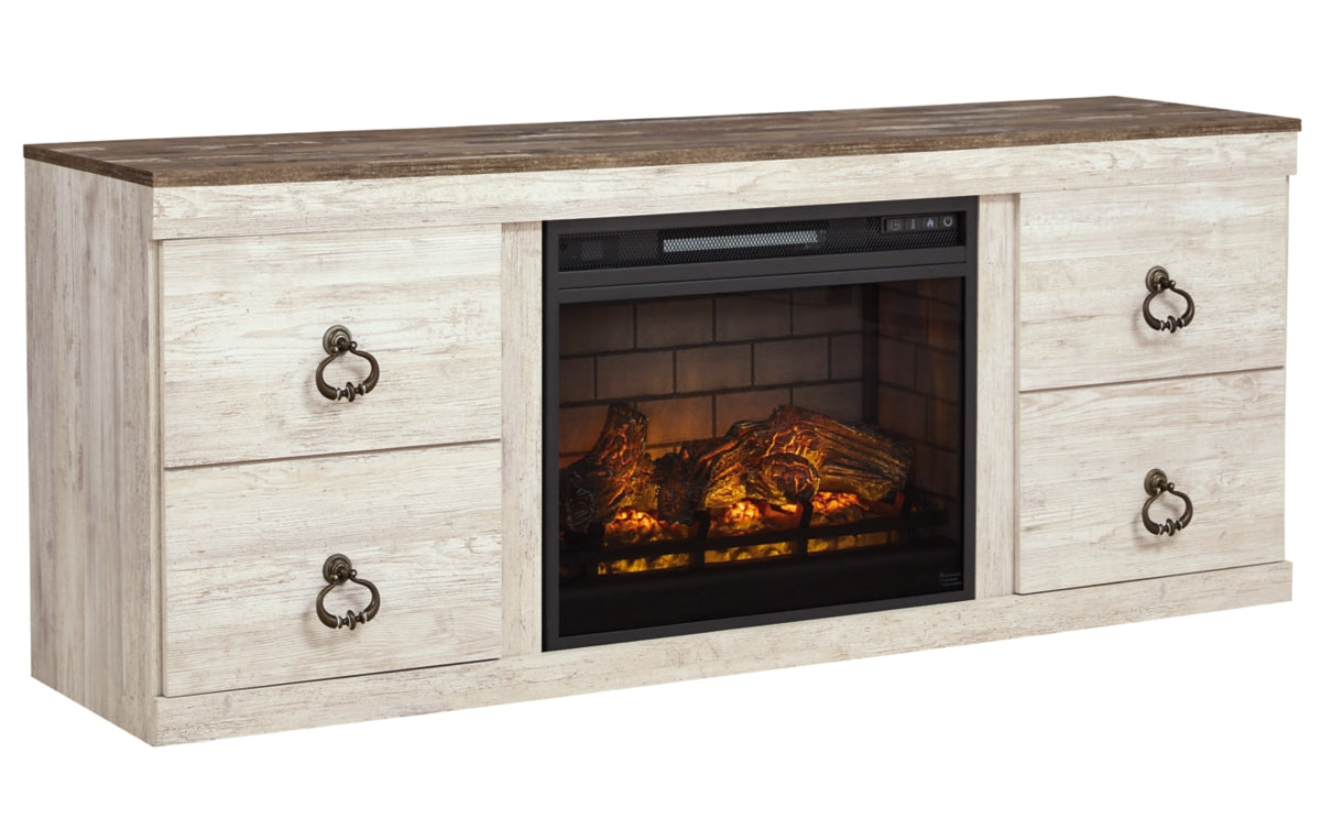Willowton TV Stand with Electric Fireplace