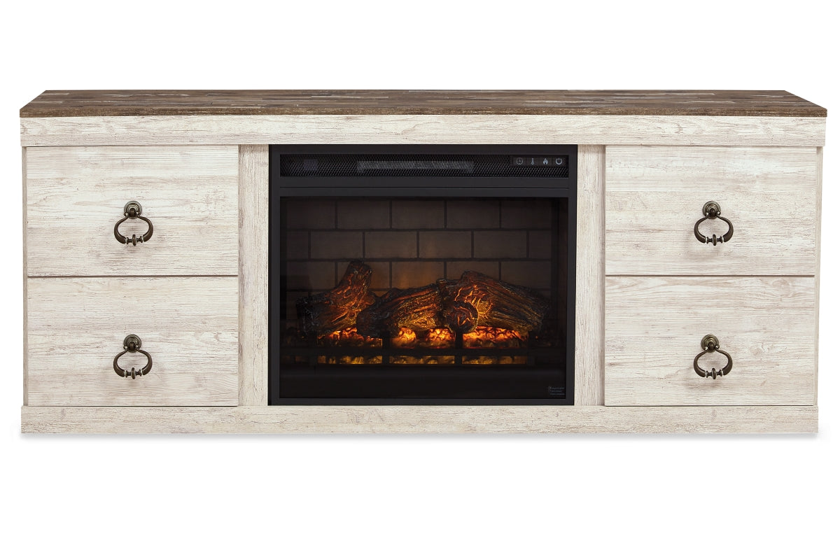 Willowton TV Stand with Electric Fireplace