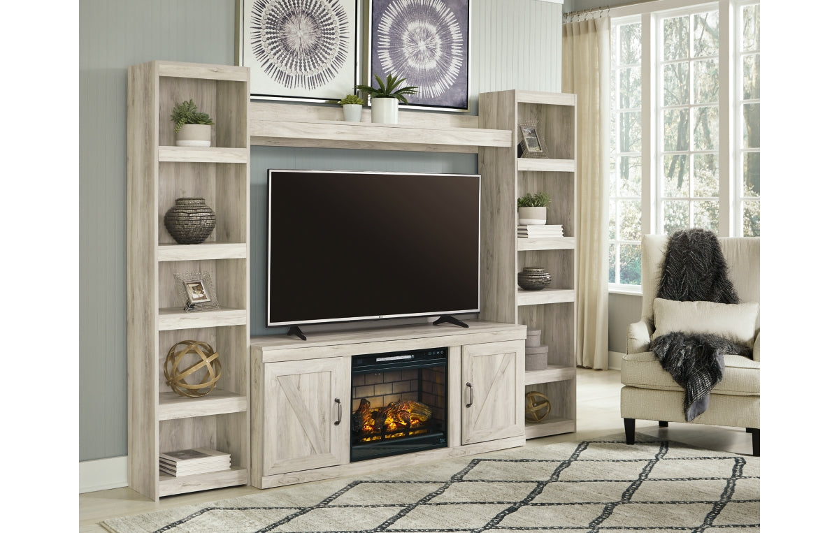 Bellaby 4-Piece Entertainment Center with Electric Fireplace