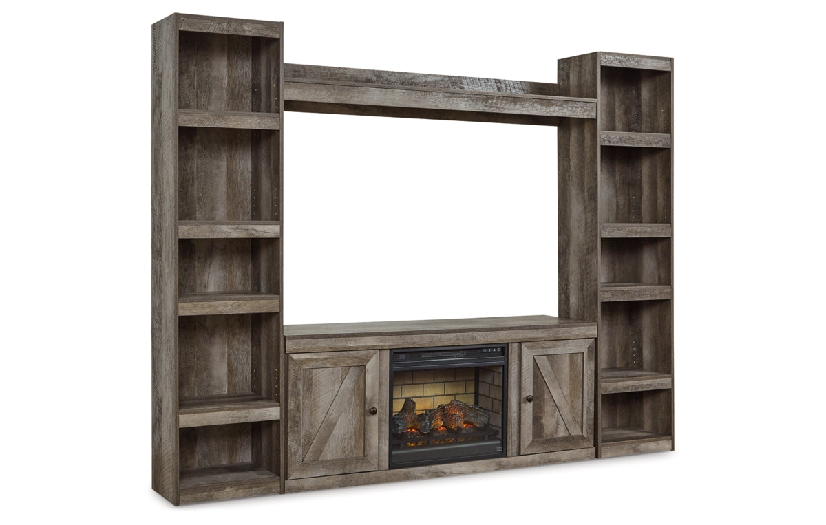 Wynnlow 4-Piece Entertainment Center with Electric Fireplace