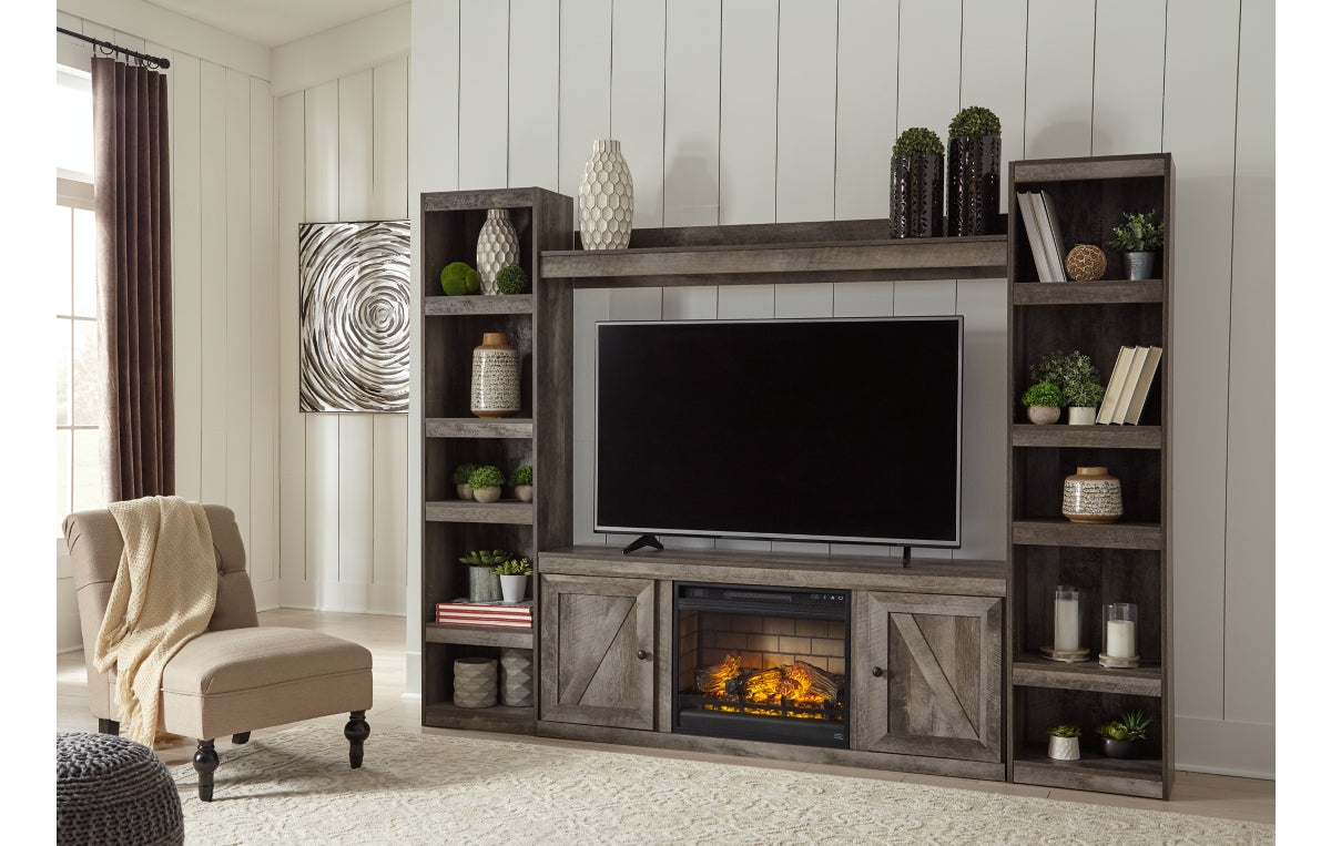 Wynnlow 4-Piece Entertainment Center with Electric Fireplace