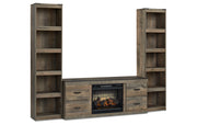 Trinell 3-Piece Entertainment Center with Electric Fireplace