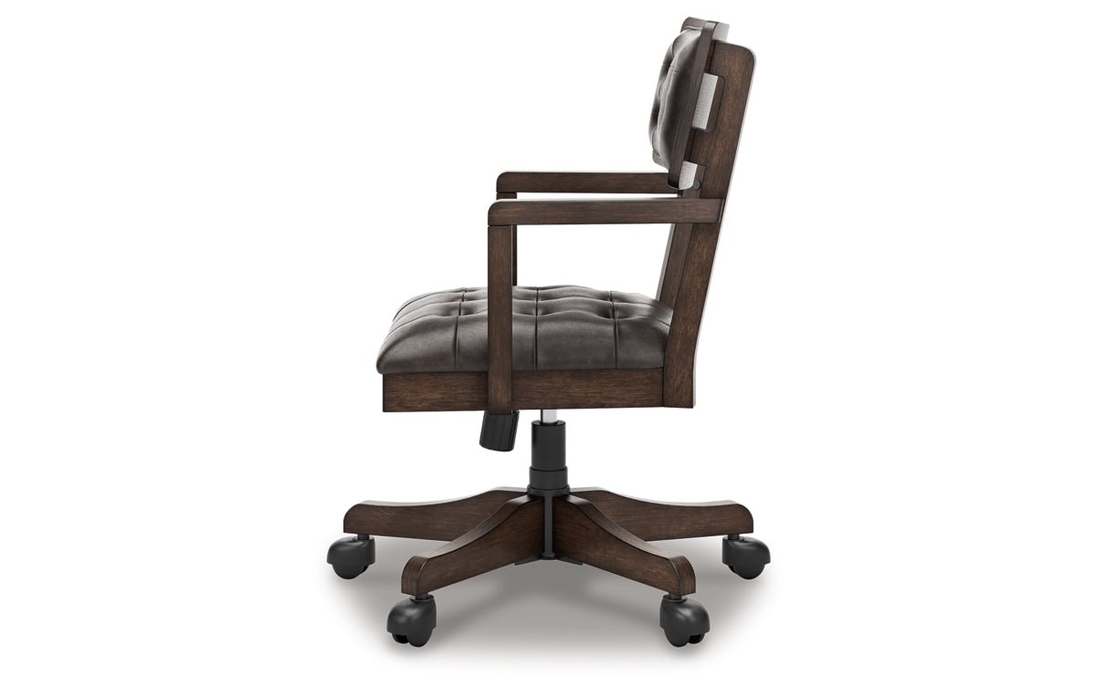 Breckington Home Office Desk with Chair and Storage