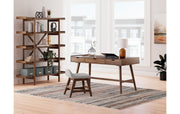 Lyncott Home Office Desk with Chair and Storage